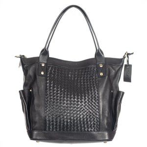 Nena And Co. Morocco TPB Woven Black Leather